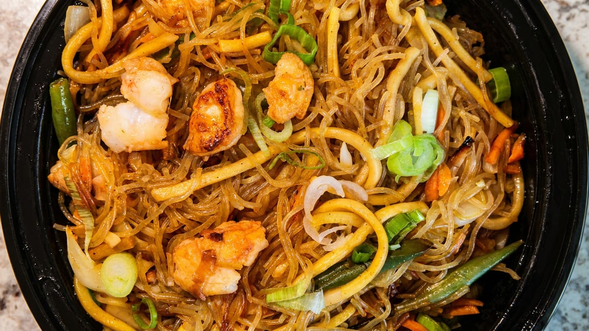 Pancit noodles and hibachi combos