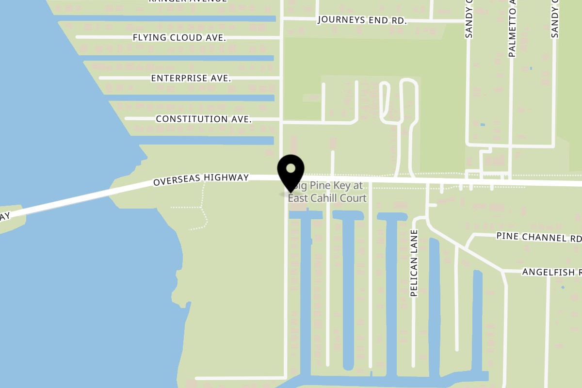 Map showing the location of Anne's Kitchen on Overseas Hwy in Big Pine Key